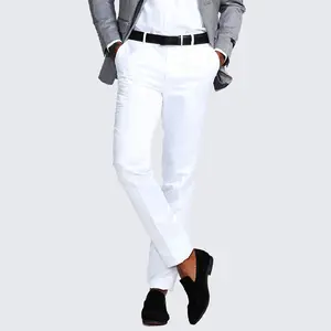 Mens White Dress Pants Slim Fit