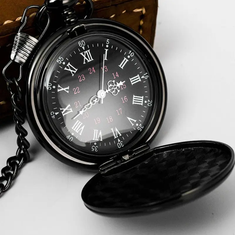 Classic Vintage Round Dial Hands Alloy Quartz Chain Pocket Watch, Men's Fashion Casual Versatile Watch, without Box, Analog Watches