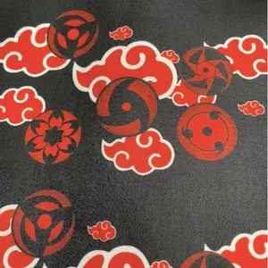 Naruto Red Cloud Anime Fabric by The Half Yard