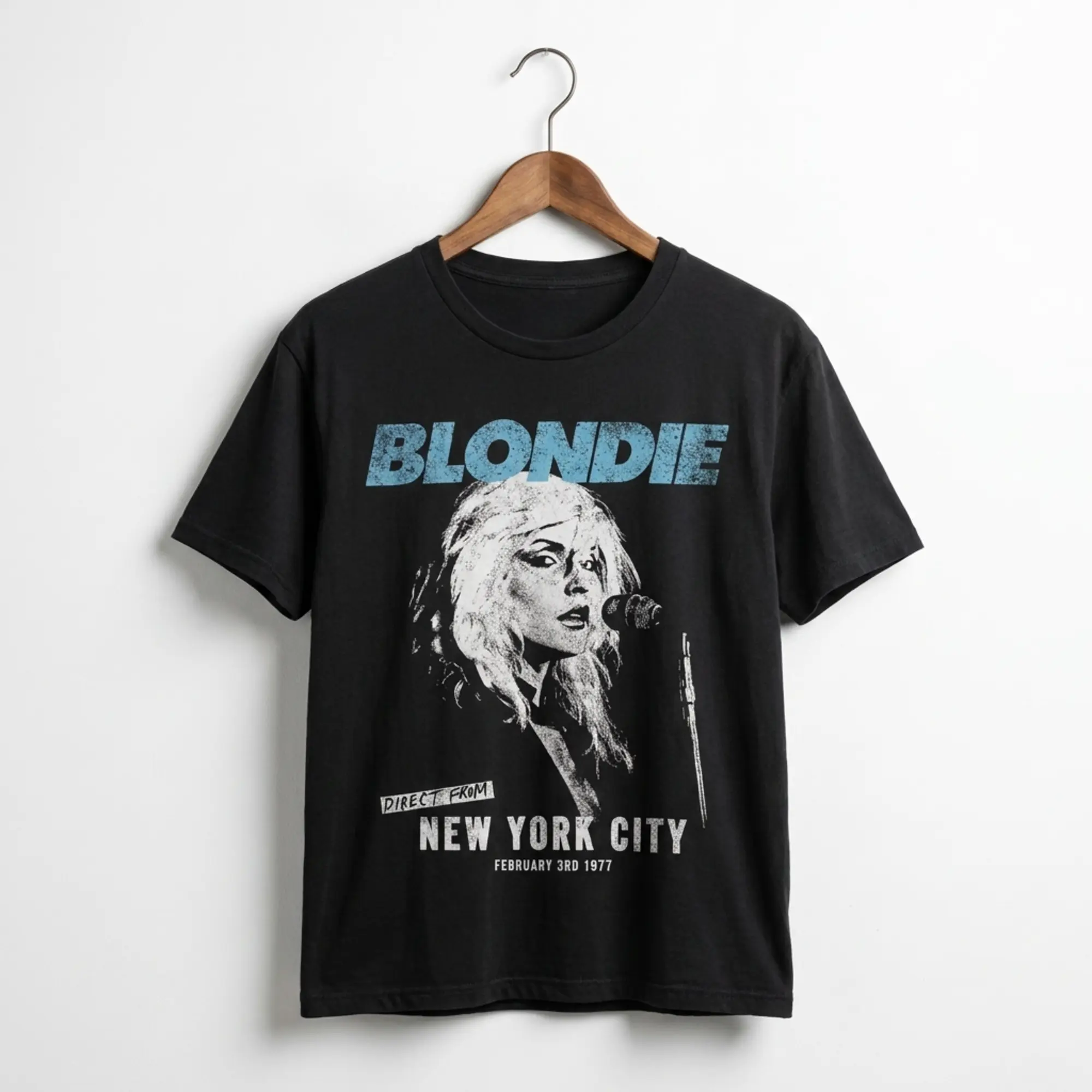 [SALE OFF 50%] Vintage 70s Punk Rock Band Graphic Tee VTG Blondie Shirt Short Sleeve