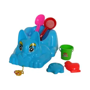 212 MAIN Wheeled Kitten Sand Toy Set - 7-Piece Kit with Kitten Shape Mold Pieces, Wheeled Base for Small Animal Sand Play