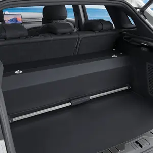 SUV Trunk Organizers and Storage, Waterproof Leather Car Storage Organizer with Lid & Sturdy Handle, Large Capacity Car Storage Bins for Groceries, Commute, Road Trips (42.9 inch)