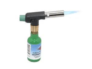 Flame King Mini Propane Blow Torch Head 10,000 BTU for Kitchen, Soldering, Searing, Charcoal/Fire Pit Lighting