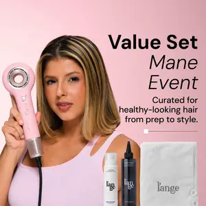 L'ANGE HAIR - Mane Event -Axia HaloRing Hair Dryer • Glass Hair Thermal Blowout Primer • Hydro Therapy 7 Second Instant Repair Treatment •    Blush Hair Wrap Towel, Vanity, Haircare, Storage, Smooth