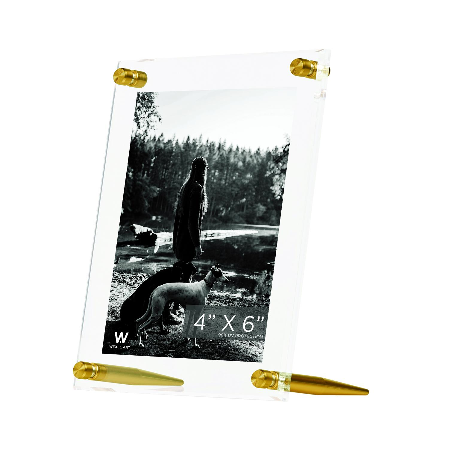 4x6" Acrylic Bevel Tabletop Float Frame