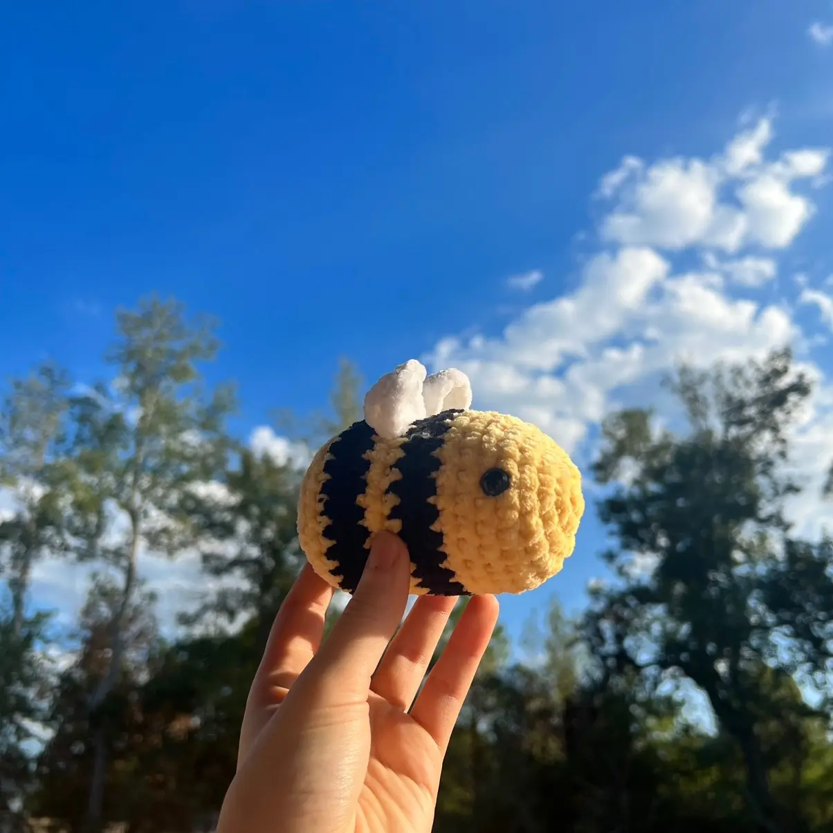 Crochet Bee Stuffed Animal - Cute and Cuddly Toy for Bee Lovers