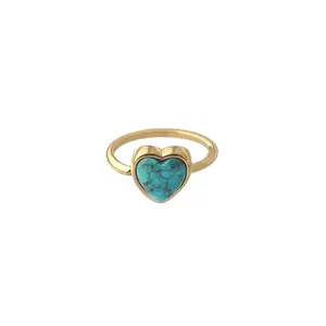 Turquoise Heart Ring
