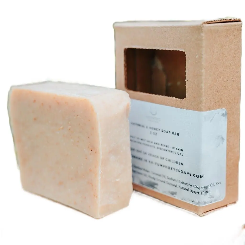 Oatmeal, Milk, and Honey Goat Milk Soap Bar, Natural Soap Oatmeal, Milk, and Honey Goat Milk Soap Bar, Natural Soap
