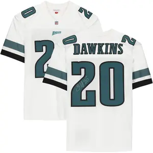 Brian Dawkins Philadelphia Eagles Autographed White Mitchell & Ness Authentic Jersey - Fanatics Authentic Certified - NFL Memorabilia
