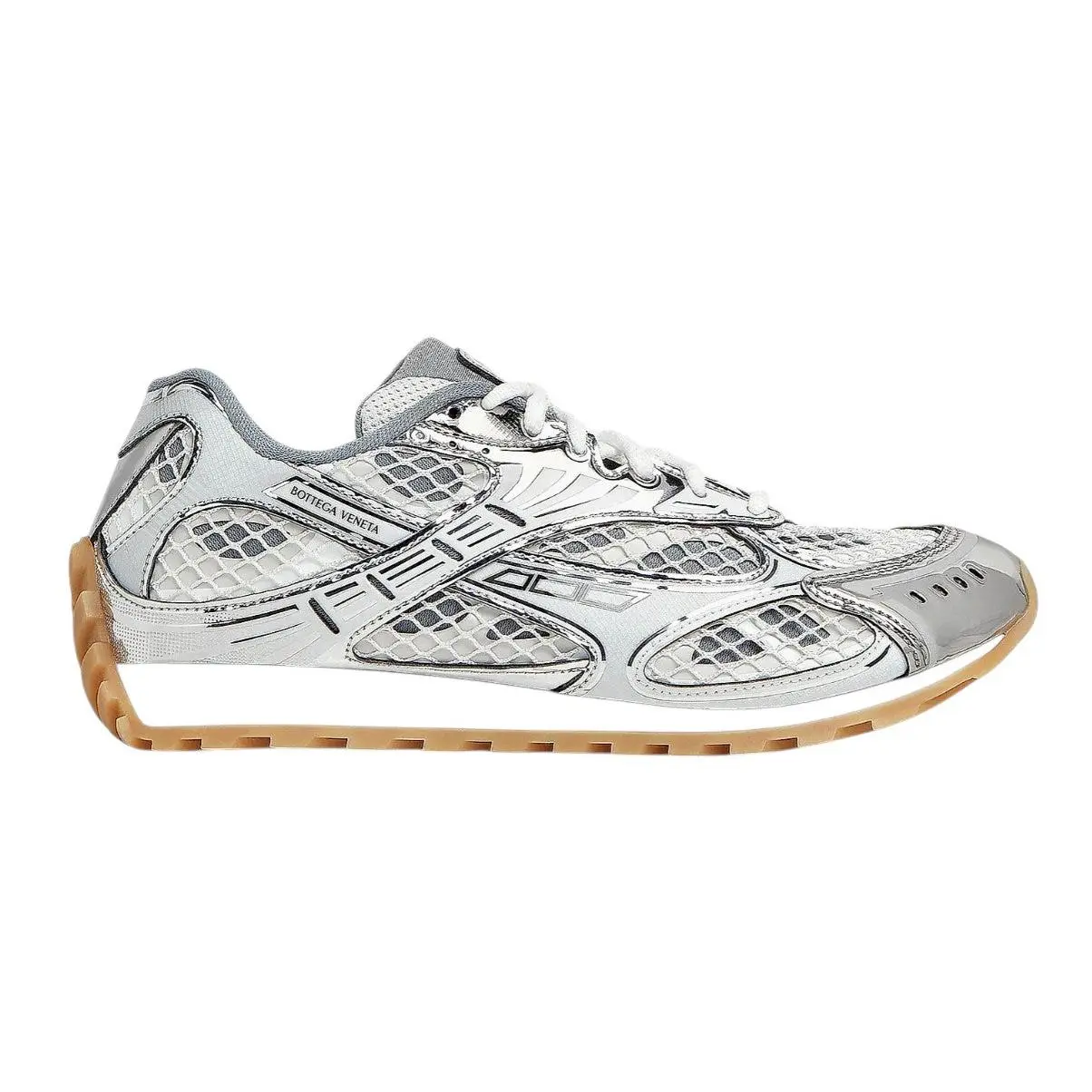 Bottega Veneta Orbit Sneaker Silver White