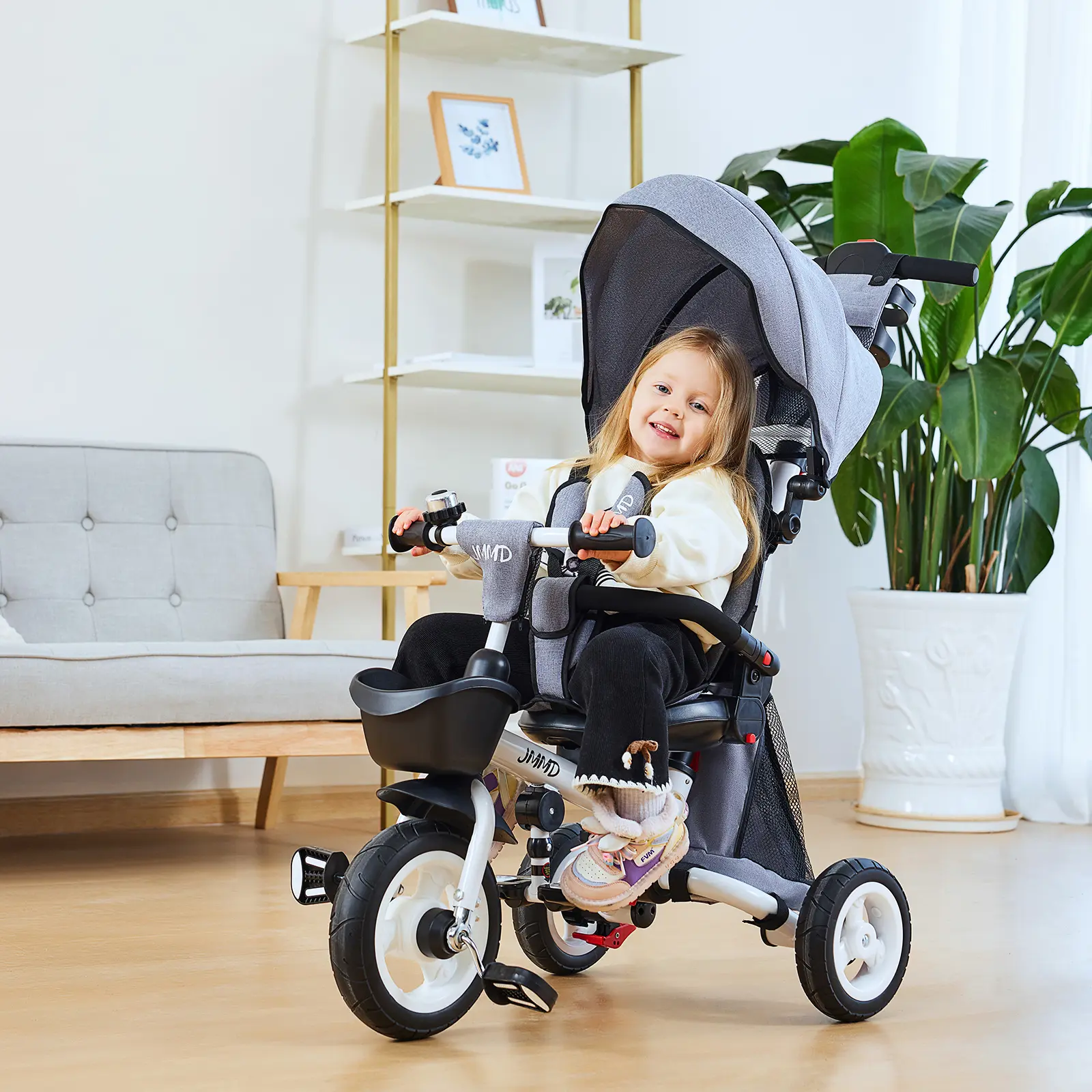 BABYL メタトモＴ JMMD 7-in-1 Folding Toddler Tricycle (18 Months-5 Years) - Metal