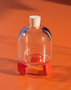 Sticky Glass Small Catcher #1 - Hand Blown Fly Catcher with Cork Lid