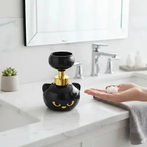 Cat Paw Foam Soap Dispenser Cute Refillable Foaming Pump That Prints Paw-Shaped Foam Fun Bathroom Kitchen Hand Soap Bottle for Kids, Cat Lovers &Holiday Gift
