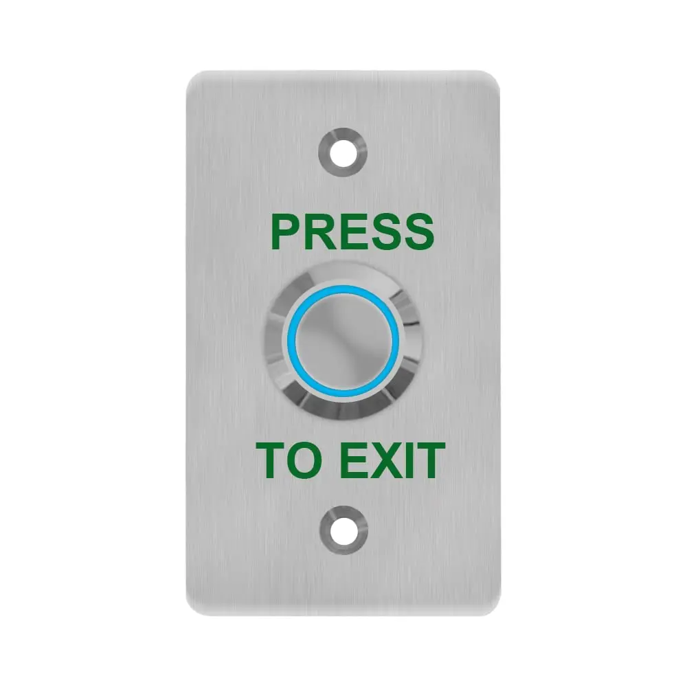 Exit Button with LED IP67 Door Push  NO&NC Stainless Steel 86 * 50mm