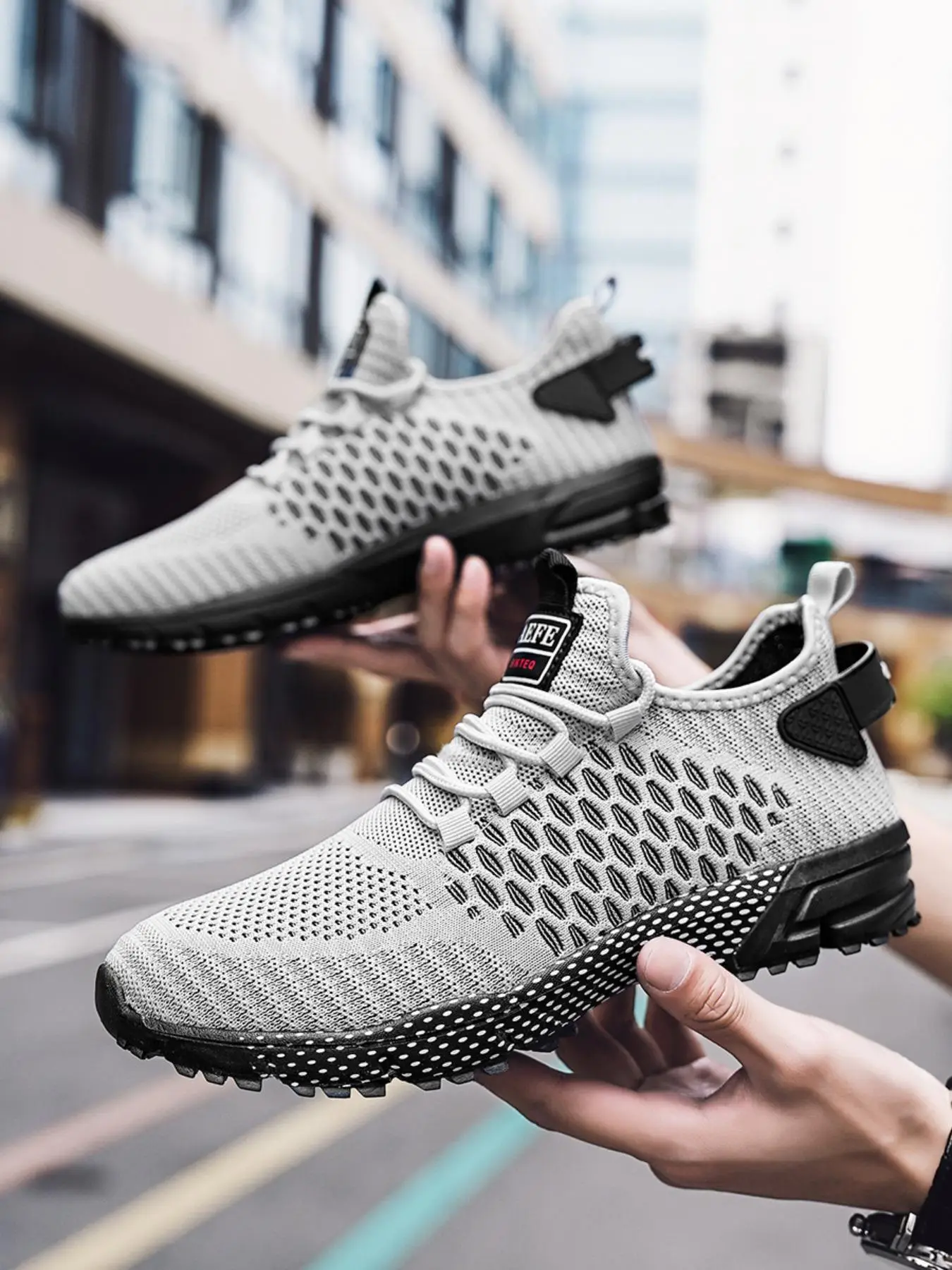 Men's Casual Mesh Sneakers, Summer Breathable Lightweight Runner Trainer, Men Shoes, Comfortable Lace-up Summer Sports Lightweight Shoes, Closed Trai