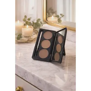 Divine Pure Beauty Eyebrow Shaping Kit - Precision Eyebrow Shaper, Cosmetic Makeup Tool for Achieving a Polished Look