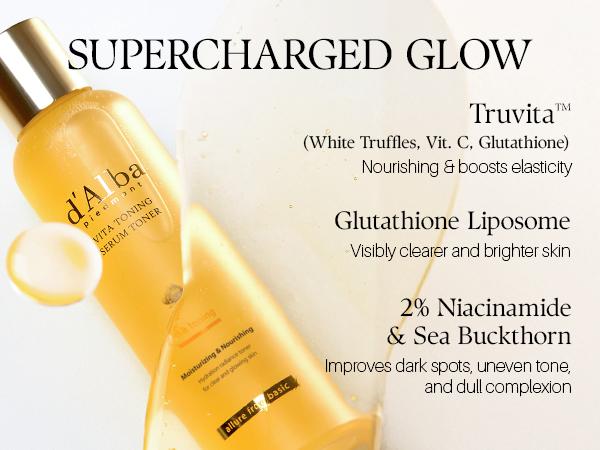 [OFFICIAL d'Alba] [Set] 5 Step Glow Mode On (Day & Night Care) l  l Even Out Skin & Reduce Dark Spots l Simplify Your Skincare with All-In-One Vitamin Routine l Spray Serum + Toner + Serum + Cream + Hydrogel Mask