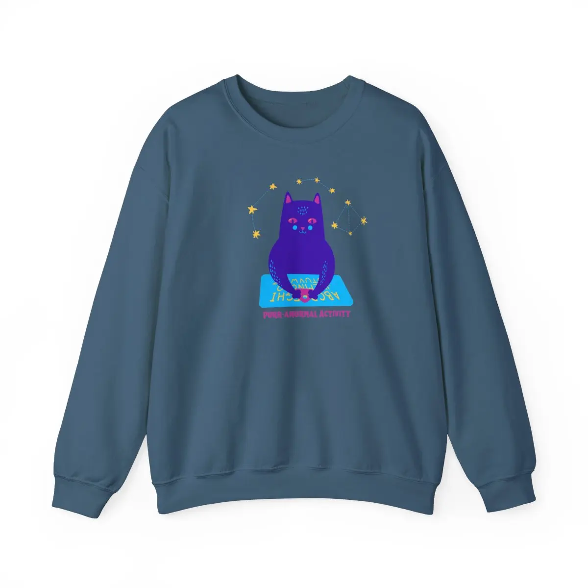 Halloween Cat Ouija Board Limited Edition Sweatshirt, Unique Handcrafted Funny Halloween Designed Sweatshirt, Birthday or Christmas Gift