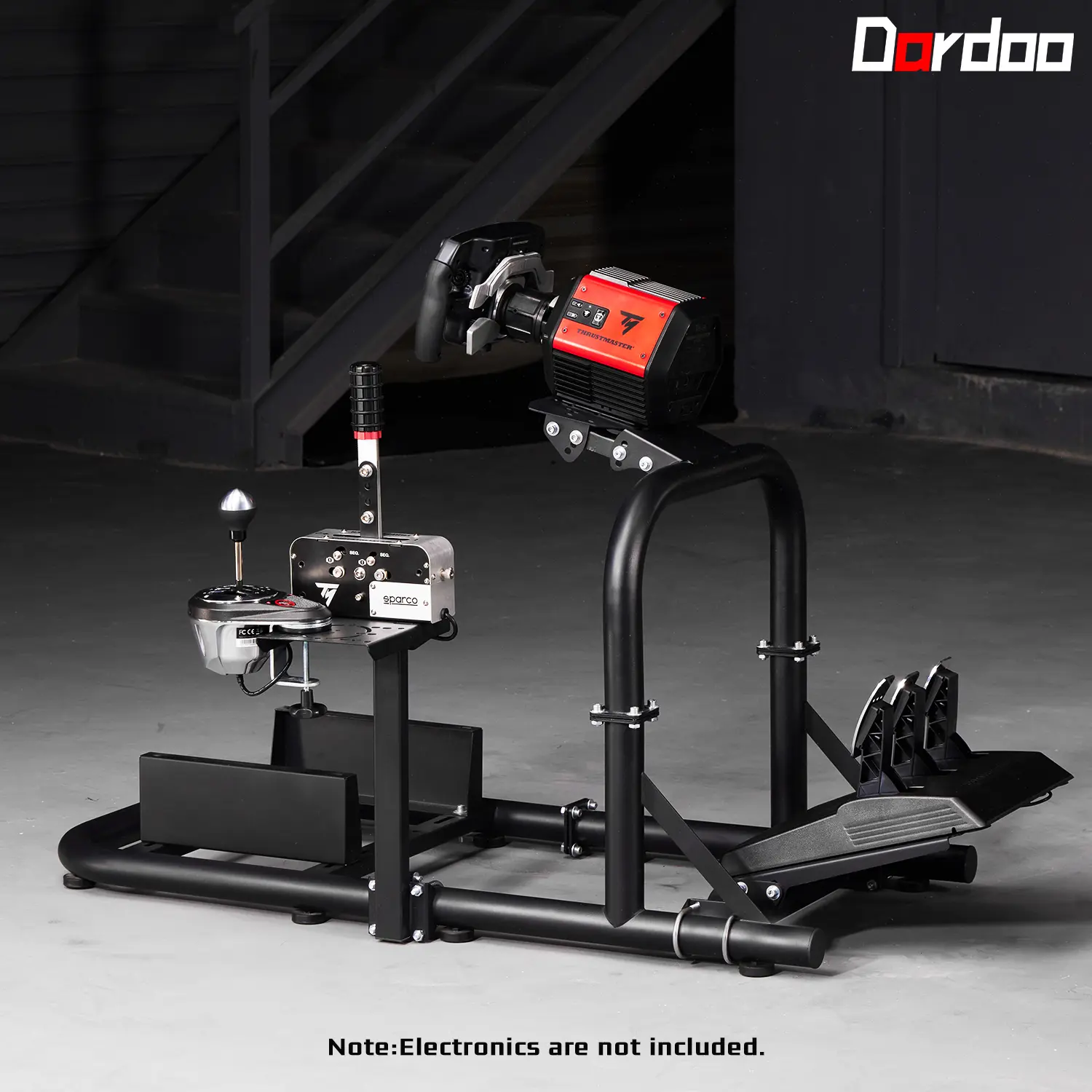 Dardoo Adjustable Racing Gaming Simulator Cockpit PRO, Driving Simulator Stand Fits for  G25 G27 G29 G923 G920, T300RS TX PC PS4 Xbox,Not Include Wheel Shifter Pedals Seat