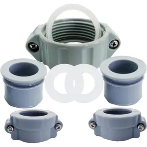 fits Coleman Lay-Z- A Coupling Pump and B/C Water Pipe Coupling Screw Nut Connector and Nipple with1A 2B/C Seals Gaskets Washers
