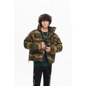 Mr. Puffer Denim Jacket — Camo