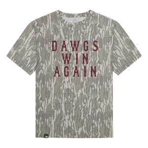 MSU Mossy Oak Dawgs Win Again T-shirt | ORIGINAL BOTTOMLAND | Camo T-Shirt | Camouflage  Crewneck Shortsleeve
