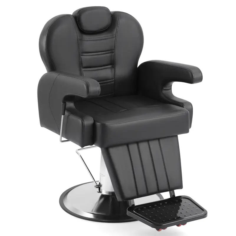 Barber Chair Hydraulic Recliner Salon Chair 360 Degree Swivel with Adjustable Headrest Wide Seat Shampoo Spa Beauty Equipment for Hair Stylist Assembly Required