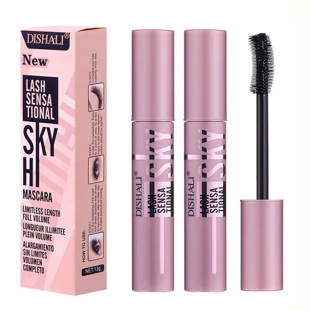 2-Pack Volumizing, Essential No-Makeup Look, Waterproof Formula, Smudge-Proof, Long-Lasting Curl & Length, Ideal for Students/office, Enhancing, Voluminous Lengthening Mascara, Waterproof Volume Lengthening