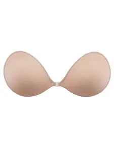 Women's Push-Up Bra, Silicone Underwire Balconette Style, Seamless, Fitted & Moderate Support, Casual Summer Wear, All Season Use
