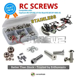 RCScrewZ Stainless Screw Kit cap012 for Capricorn RC GT5 RS 1/5 On‑Road Kit (#CAP‑4001‑K) | RCX