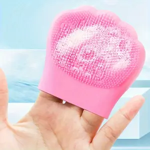 1pc Silicone Cleansing Brush, Colored Cat's Paw Cleansing Brush, Cleaning Pore, Shampoo Hair and Face Brush