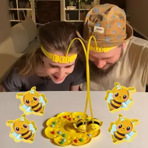 Little Bumblebee Multifunctional Board Game Puzzle Fishing Toys Interactive Educational Toys For Kids Christmas Gift Family Game
