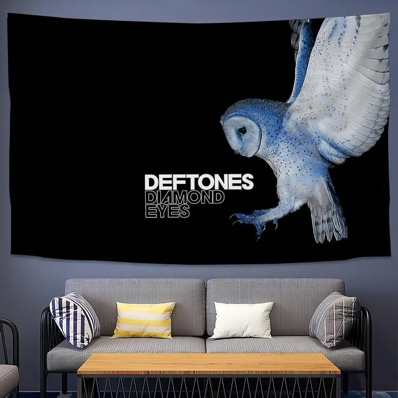 Deftones "Diamond Eyes" Album Tapestry 3x5 FT - Polyester Alternative Metal / Artistic Wall Hanging for Bedroom & Music Space Decor, Nu-Metal Banner, Home Bedroom Decor, Home Decor Supplies