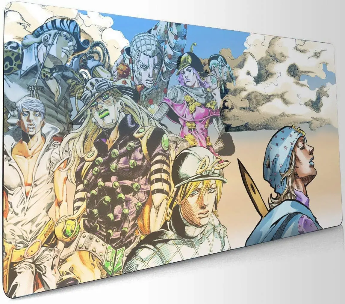 JoJo's Bizarre Adventure Desk Mat, Vintage Anime Mouse Pad, Large Large Gaming Mats