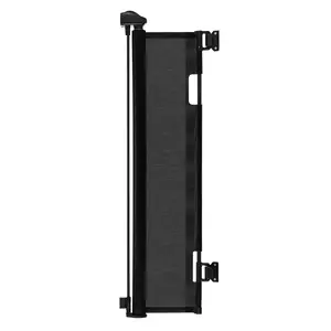 Retractable Baby Gate, Extends to 72.8 inch Wide, 38.5 inch Tall, with Lock, Easy to Use, Walk Through Without Tripping, Mesh Dog Gate for Stairs, Hallways, Indoor/Outdoor, Black