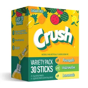 Crush 30 Count Variety Pack (Pineapple, Watermelon, Lemonade)