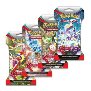 5 Scarlet and Violet Sleeved Booster Packs