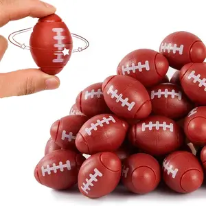 Vibrant Fun Small Rugby Gyroscope, Sports Rotation Toy, Fidget Spinner, Ideal Party Gift, Perfect for Gift Bags, Classroom Prizes, Easter, Christmas, Birthdays