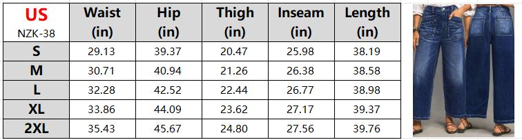 Wide Leg Four Inseam Jeans