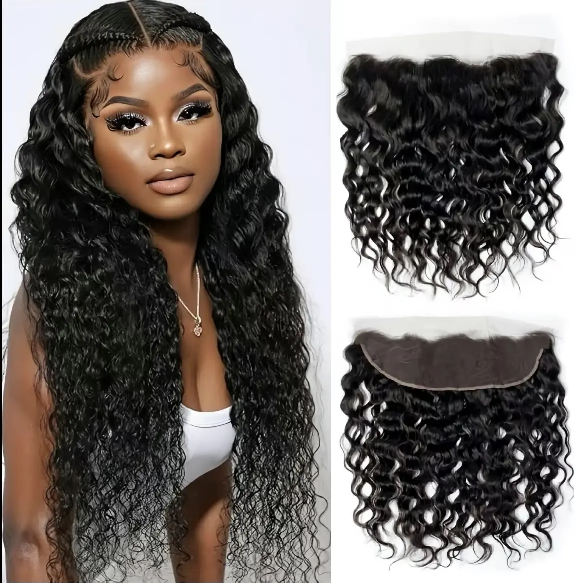 Chickiss 13×4 HD Ultra-thin Transparent Lace  Closure Body Wave 15A Brazilian Virgin Human Hair Closure Free Part Pre Plucked with Baby Hair NaturalBlack,Burmese Curly,Water Wave,Loose Wave,Loose Deep, Human Hair.