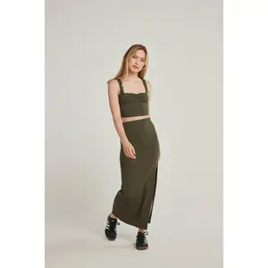 Nina Maxi Skirt - Olive