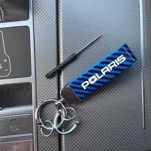 Polaris Luxury Lite Carbon Fiber Keychain Lightweight Keychain Available in Multiple Colors, Compatible with All Keys for Style and Durability