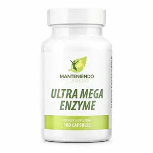 Manteniendo Tu Salud Ultra Mega Enzyme, Pancreatin, Bromelain, 100 Capsules