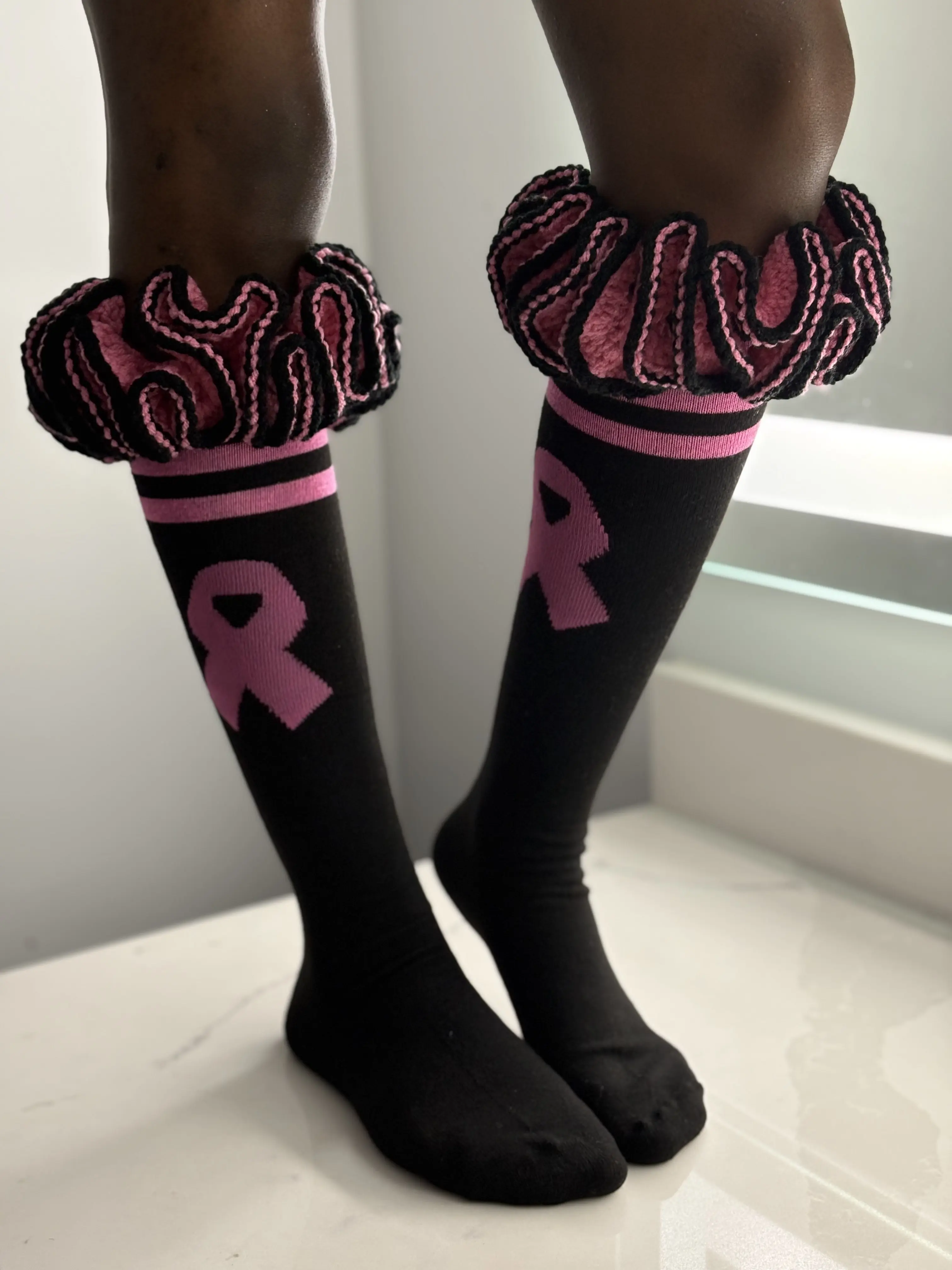 Crochet Ruffle Socks