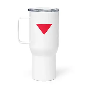 Red Triangle Palestinian Resistance Travel Mug
