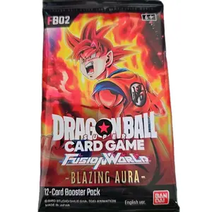 Dragon Ball FB02 Blazing Aura Collectible Trading Card Pack - 1 Factory-Sealed Trading Card Pack, Collectible Trading Cards