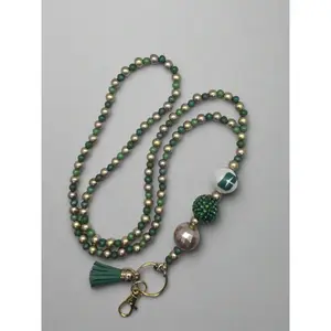 UNCC University of North Carolina at Charlotte 49ers Wood Beaded Lanyard