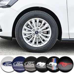 Ford Wheel HUB Center Sticker Emblem Decal with Car Logo Decoration, Fits Focus Mondeo Edge Explorer Accessories