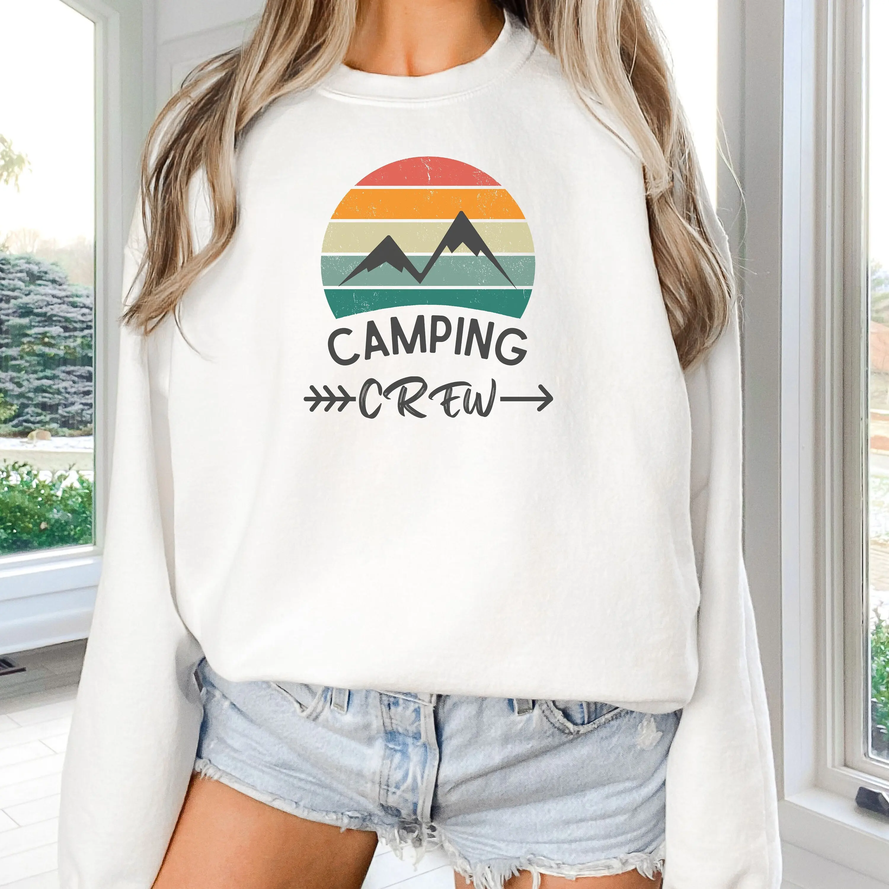 Camping Crew Sweatshirt, Camping Sweatshirt, Camp Squad Sweatshirt, Family Camping Trip Sweatshirt, Camp Squad Sweater, Mountain Sweatshirt