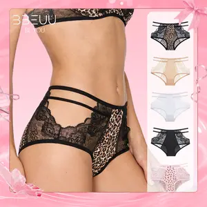 BBEUU 5PCS-Sexy Seamless Double Strap Lace Silk Care Panties for Women Comfortable & Stylish Underwear - Womenswear